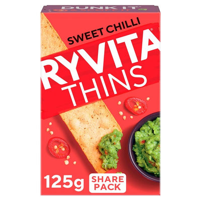 Ryvita Thins Sweet Chilli Fladenbrot-Cracker 125 g