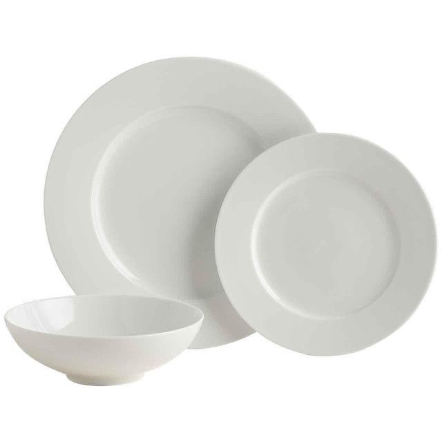 M&S white porcelain dinner set 12 piece, imported from the UK