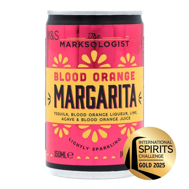 M&S Blood Orange Margarita tequila cocktail 150ml, imported from the UK