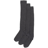 M&S Girls Over-the-Knee Socks Grey Size 12-3, imported from the UK