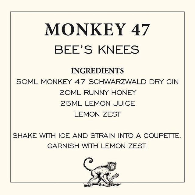 Monkey 47 Schwarzwald Dry Gin 50cl, imported from the UK