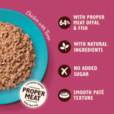 Lily's Kitchen cat food pate with chicken and tuna 85g, UK version