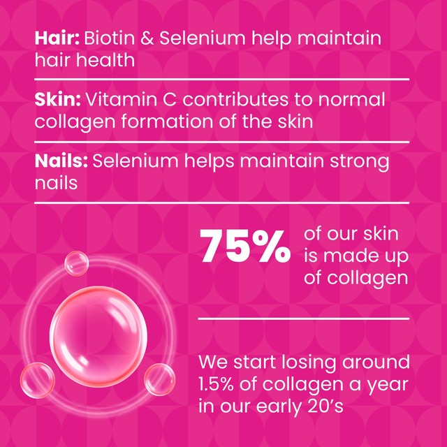 Haliborange beauty collagen pineapple gummies 30 gummies, UK version