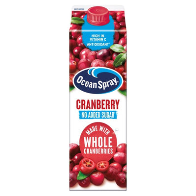 Boisson au jus de cranberry Ocean Spray sans sucres ajoutés 1L