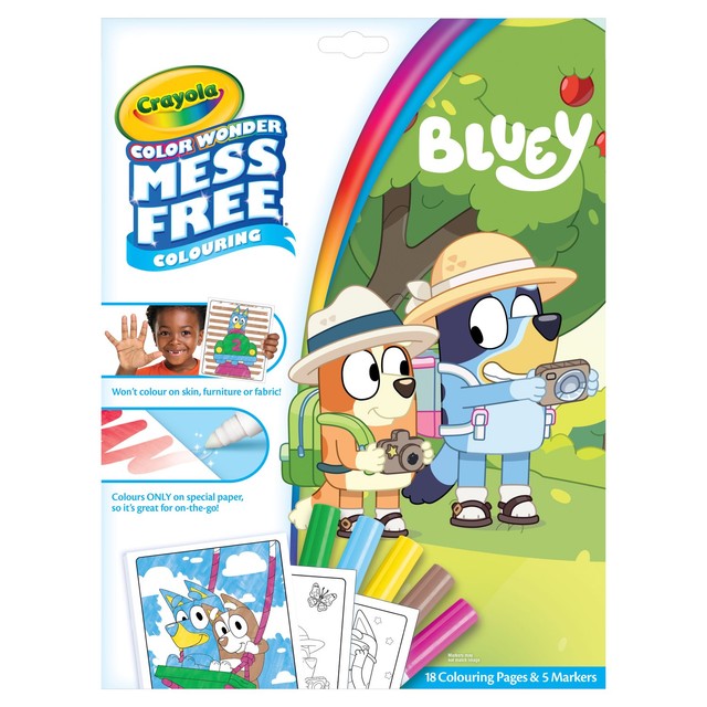 Vivid Imaginations Bluey Color Wonder coloring set - British product