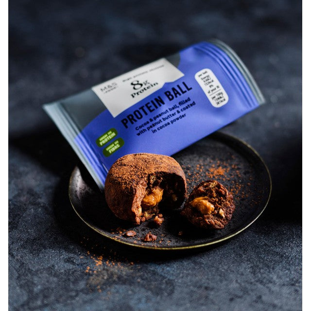 M&S Protein Ball Date Peanut Butter 40g, imported from the UK