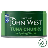 John West tuna chunks in spring water 125g, UK version