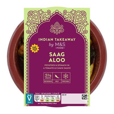 M&S Saag Aloo Vegansk tilbehør 250g