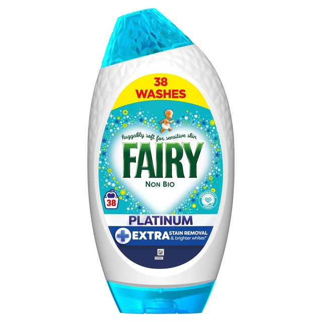 Fairy Platinum Non Bio laundry gel 1254ml - British product