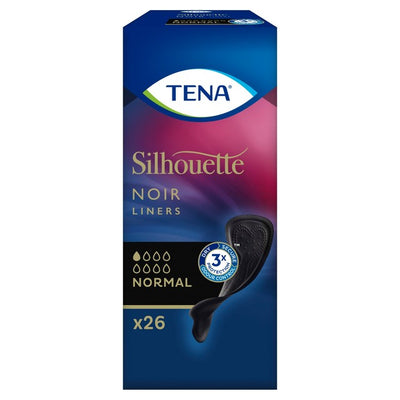 M&S TENA Lady Silhouette Black Incontinence Liners 26 per pack- Buy online at McGrocer