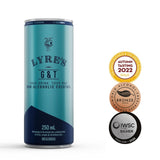 Lyre's Alcohol Free G&T tonic water 4 x 250ml, UK version