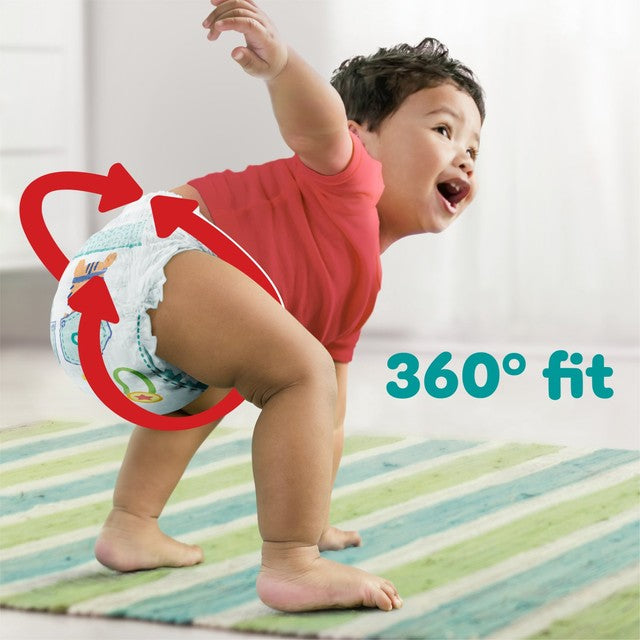 Pampers Baby-Dry Nappy Pants Extra Absorption Size 6+, imported from the UK