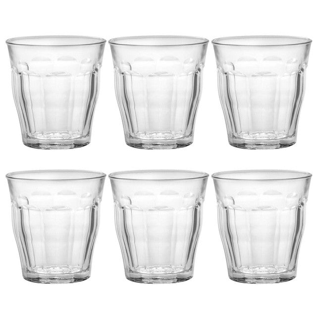 Duralex Picardie glass tumblers 250ml - British product