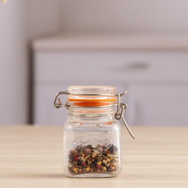 Kilner square herbs and spices jar 70ml, UK version
