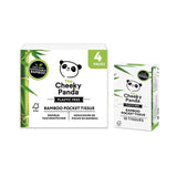 Cheeky Panda bamboo pocket tissues 4x10 pack (British brand)