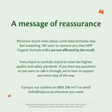 HiPP Comfort baby milk powder formula 800g, UK version