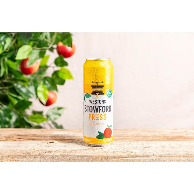 Stowford Press sparkling medium dry cider 568ml can (British brand)