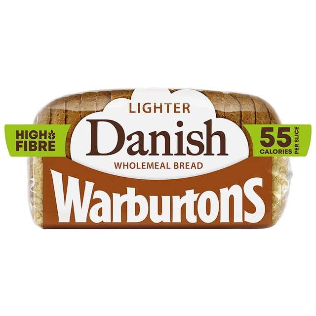 Warburtons wholemeal Danish loaf 400g (British brand)