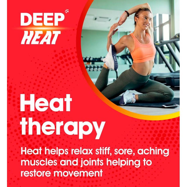 Deep Heat pain relief heat patches 4 per pack - British product