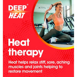 Deep Heat pain relief heat patches 4 per pack - British product