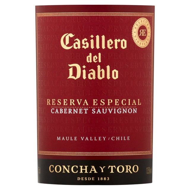 Casillero del Diablo red wine Reserva Especial Cabernet Sauvignon 75cl - British product