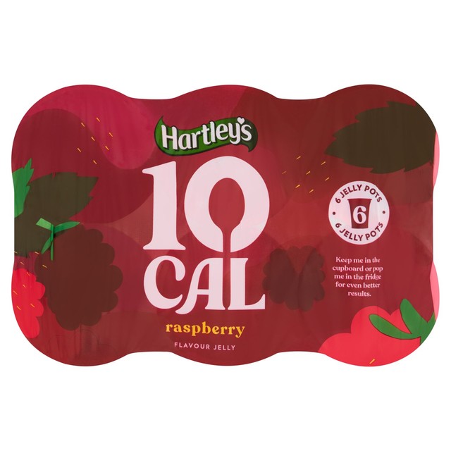 Hartley's raspberry jelly pots multipack 6 x 175g, UK version