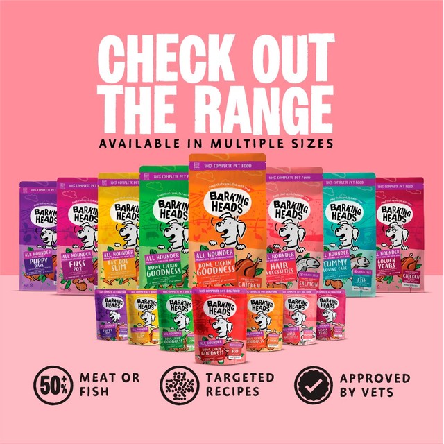 Barking Heads Beef Waggington wet dog food 300g - British product