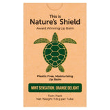 Nature's Shield lip balm duo pack orange mint - British product