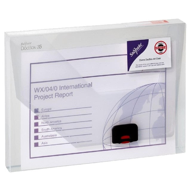 Snopake A4 Clear Document Wallet (British brand)
