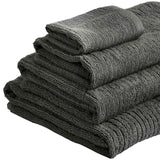 M&S Cotton Quick Dry Face Towels Charcoal Pack of 2, imported from the UK