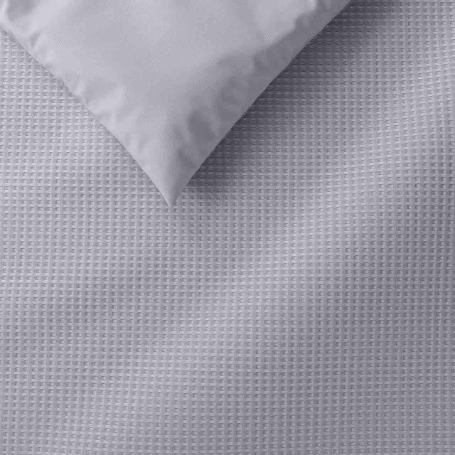 M&S waffle bedding set grey super king size, imported from the UK