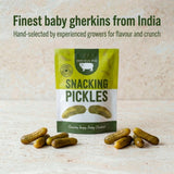 Serious Pig crunchy tangy mini gherkins 40g (British brand)