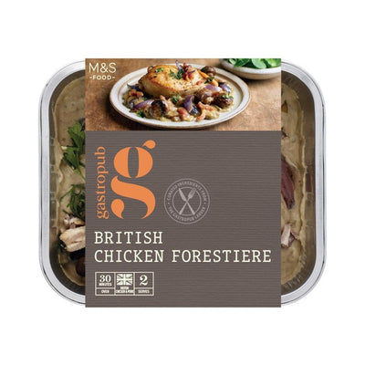 M&S M&S Gastropub Kylling Forestiere hovedrett for to 585g - Kjøp online hos McGrocer