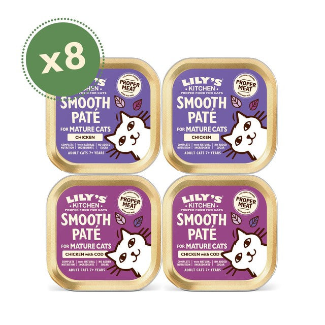 Lily's Kitchen mature cat pate multipack 680g (British brand)