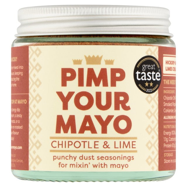 Pimp Your Mayo chipotle and lime seasoning blend 50g, imported from the UK