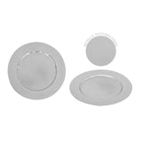 RSW International Christmas silver metallic charger plate (British brand)