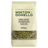 Minton & Donello organic pumpkin seeds 500g, imported from the UK