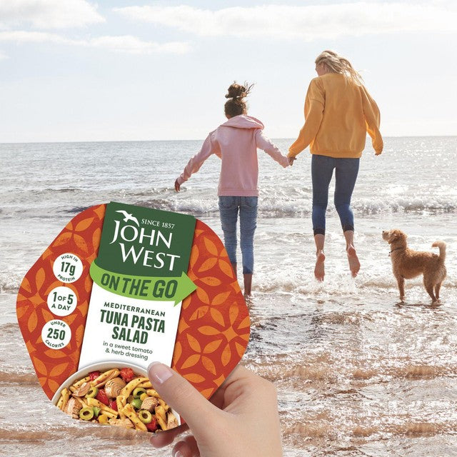 John West Mediterranean tuna pasta salad 220g, UK version