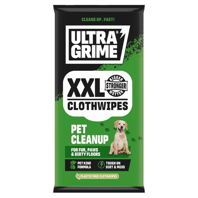 UltraGrime Pet Cleanup Clothwipes with citrus scent 20 pack (British brand)