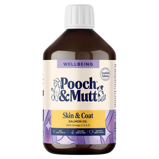 Pooch & Mutt Salmon Oil 500ml, imported from the UK