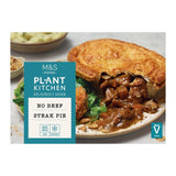 M&S vegan no beef steak pie 200g, imported from the UK