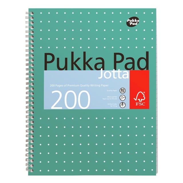 Pukka Pad A4 Metallic Jotta Notepad, imported from the UK