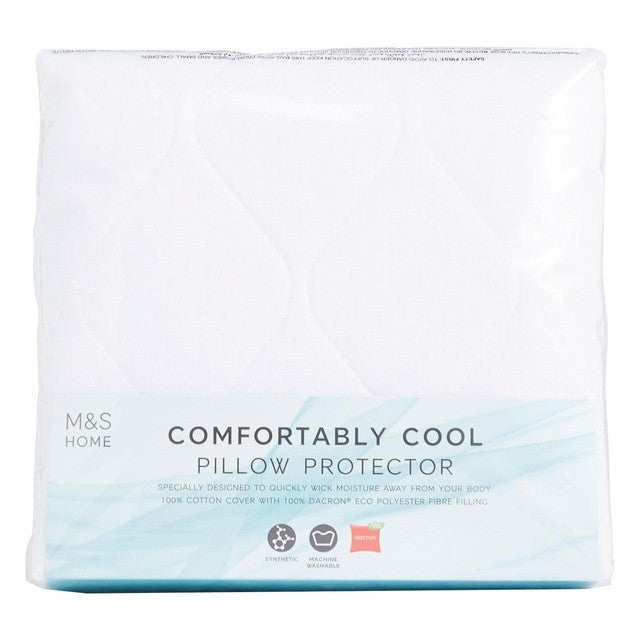 M&S pillow protectors white 2 pack, imported from the UK