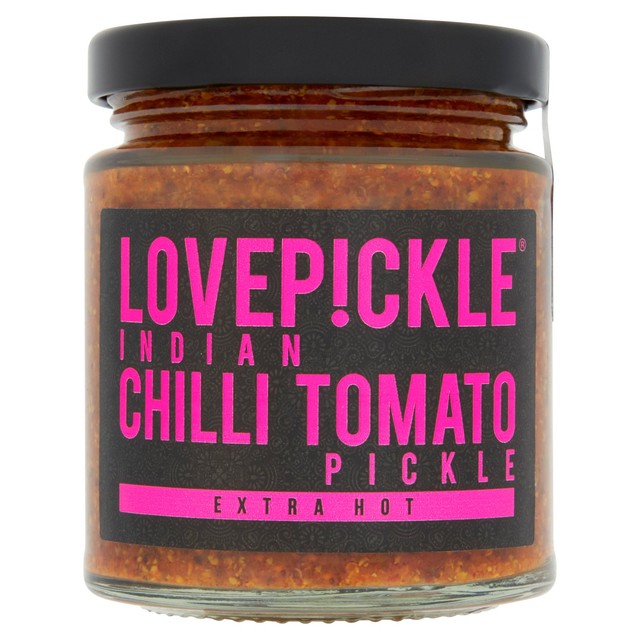 Love Pickle chilli tomato extra hot pickle 180g, UK version