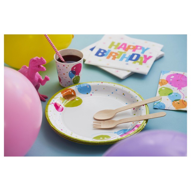 Papier+Design Bio Ballons Pappteller 22cm - Britisches Produkt