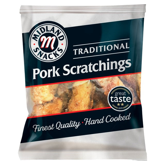 Tayto Traditional Hand Cooked Pork Scratchings 40g (British brand)