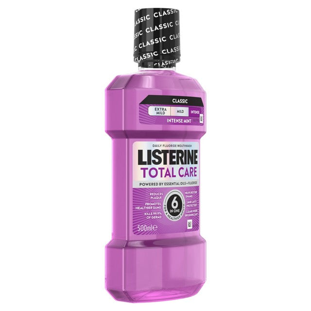 Listerine Total Care Intense Mint mouthwash (British brand)
