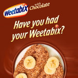 Weetabix chocolate breakfast cereal (British brand)