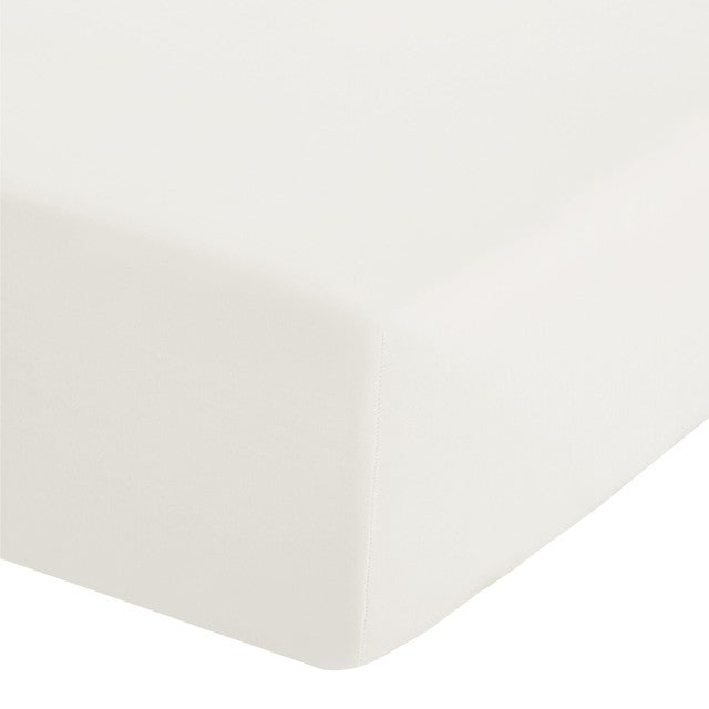 Catherine Lansfield cream single fitted sheet - British product