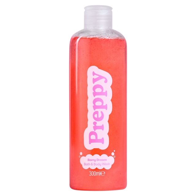 Preppy Berry Dream Bath and Body Wash 300ml, imported from the UK